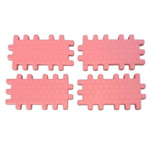 Vintage Little Tikes Wee Waffle Blocks Roof Shingles Replacement Lot Walls Pink